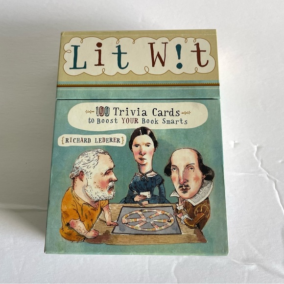 Lit Wit Deck: 100 Trivia Cards to Boost Your Book Smarts - Picture 1 of 5
